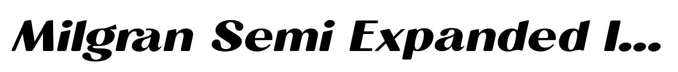 Milgran Semi Expanded Italic image